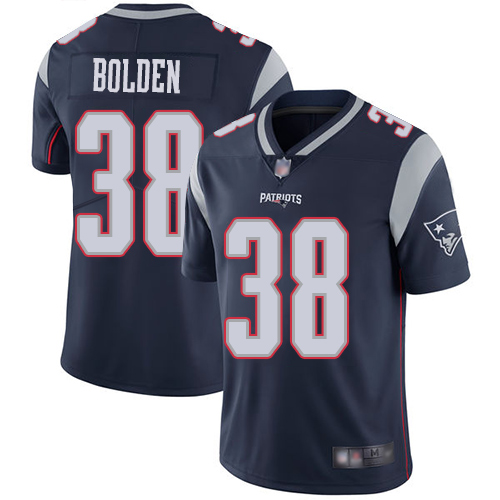 New England Patriots Football #38 Vapor Limited Navy Blue Men Brandon Bolden Home NFL Jersey